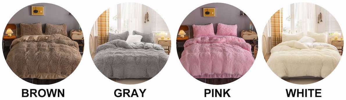 Luxury Plush Shaggy Bedding Set: image 11