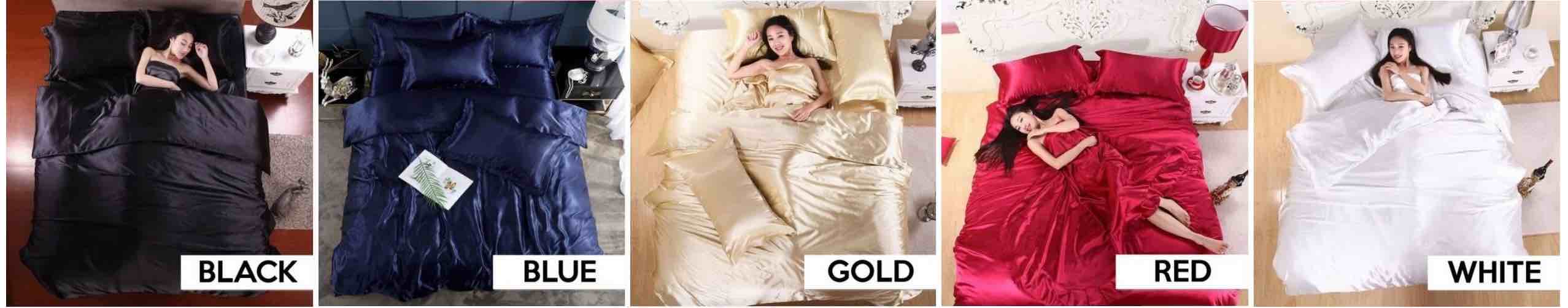 Satin Silk Bedding Set: image 11