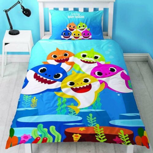 buy baby shark bed linen bedding set